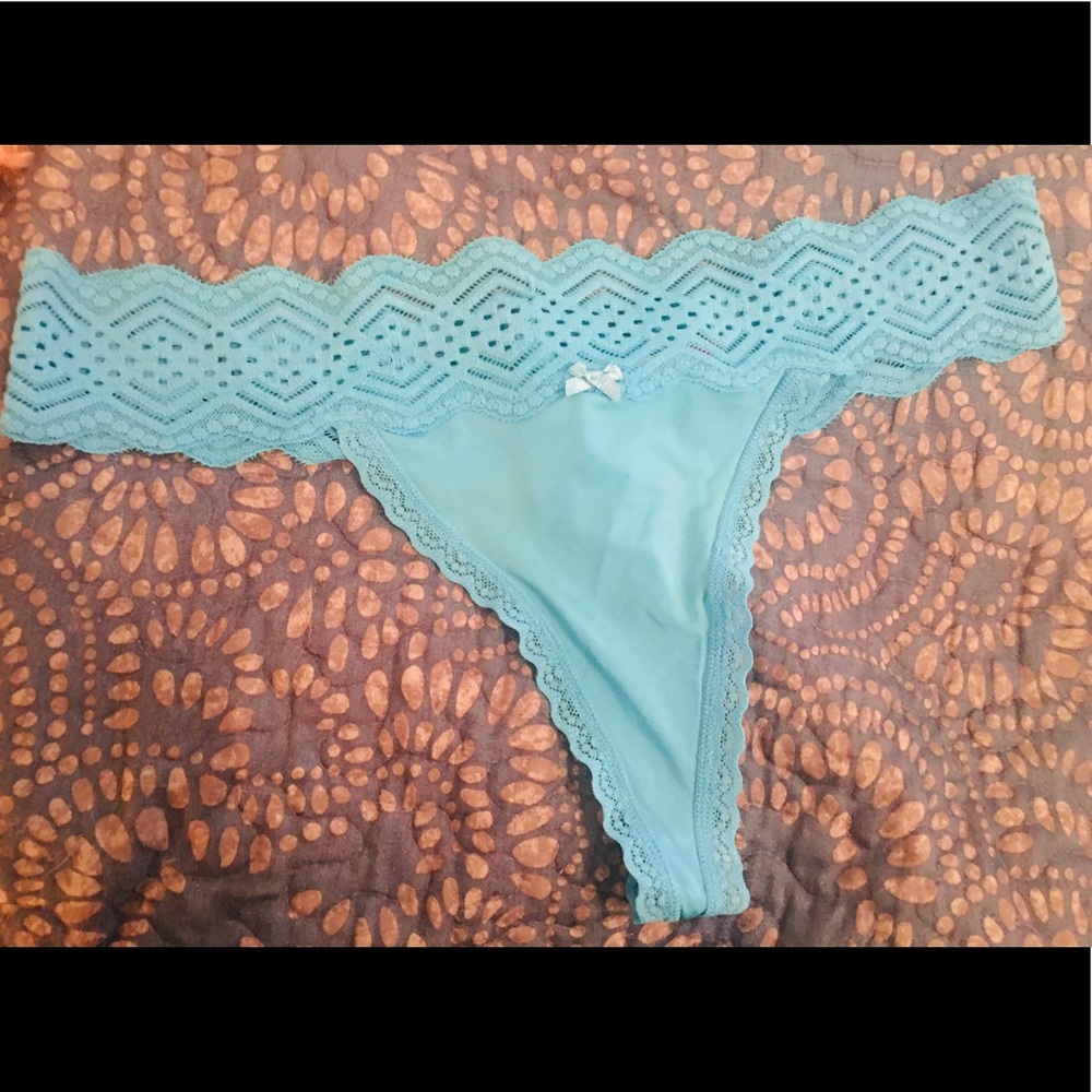 Ladies Blue NoBo Thong Panties